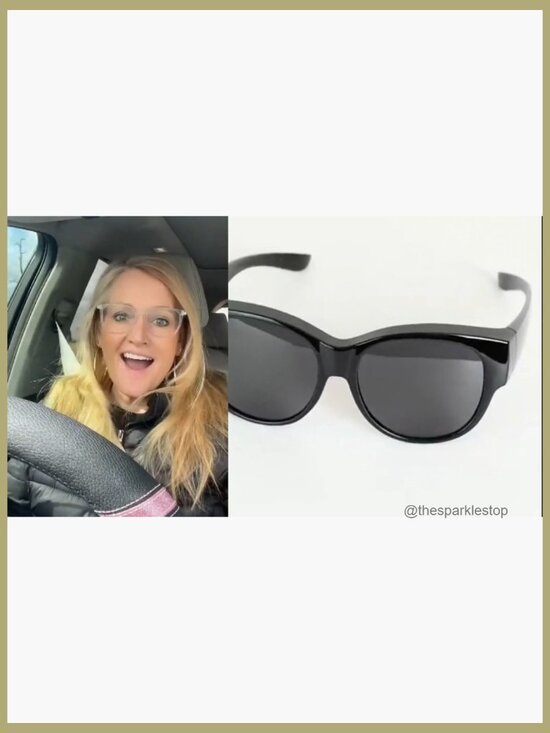 Fit Over Glasses Sunglasses Polarized Cat Eye UV Protection main image 2